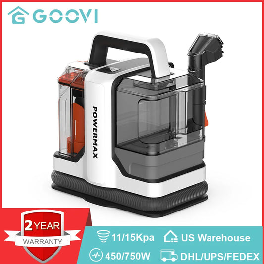 GOOVI Spot Cleaner 750/450W 11/15KPa Handheld Carpet Cleaner for Sofa Curtain Spray Suction Integrated Machine Clean Machine