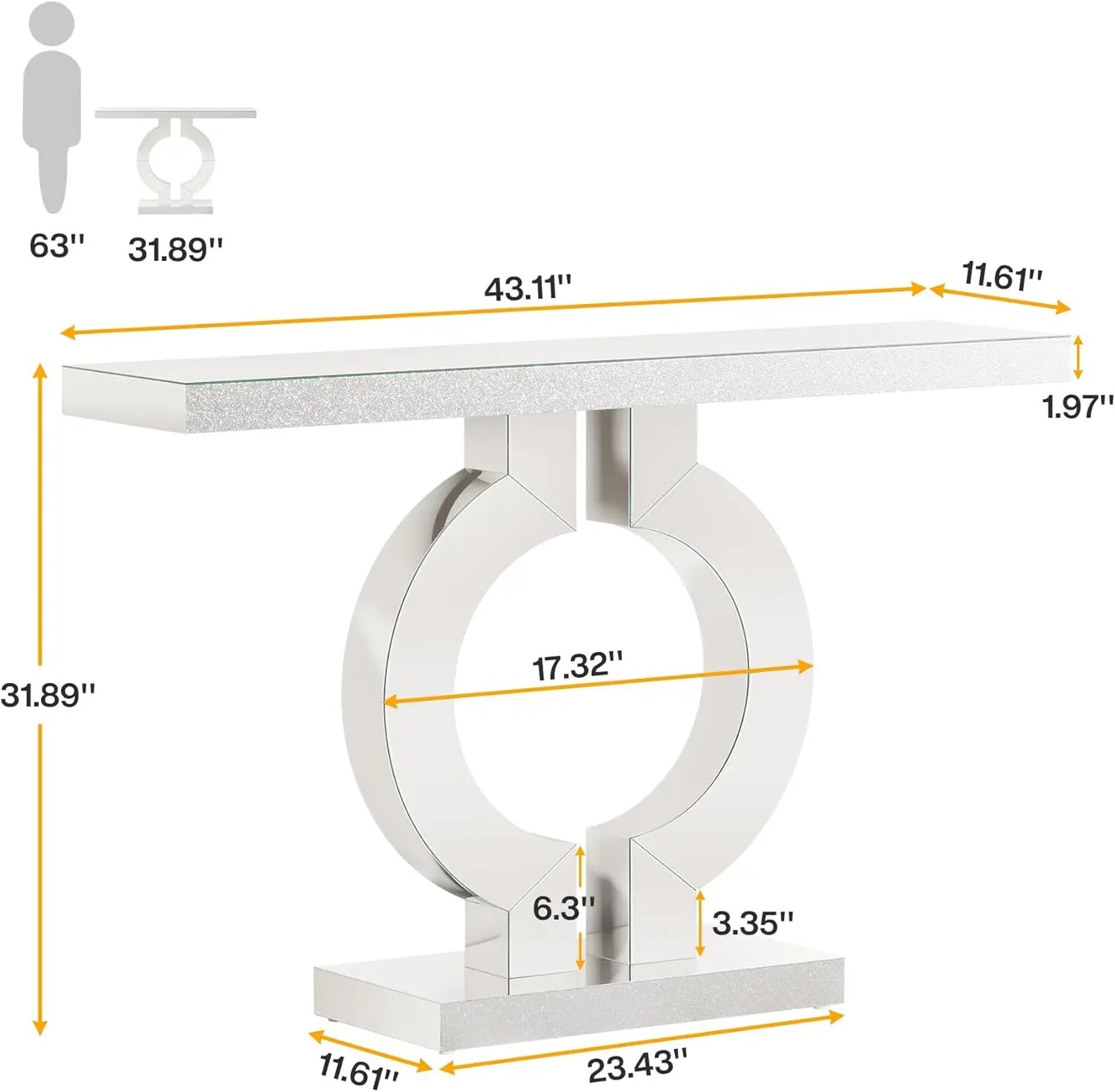 Mirrored Console Table