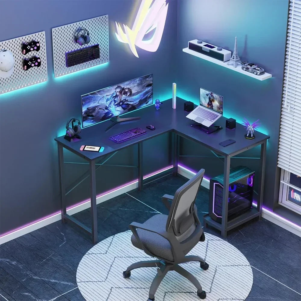 Bureau Gaming Pc L Shaped Computer Desk