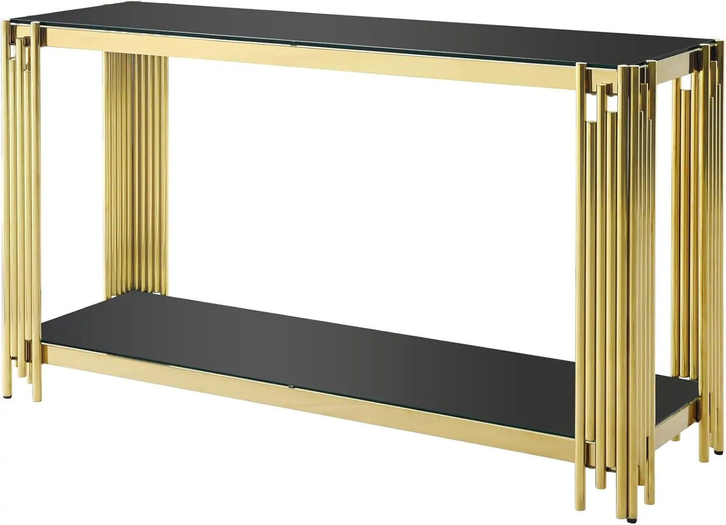 Glass Console Table Modern Black Glass Entryway Tables