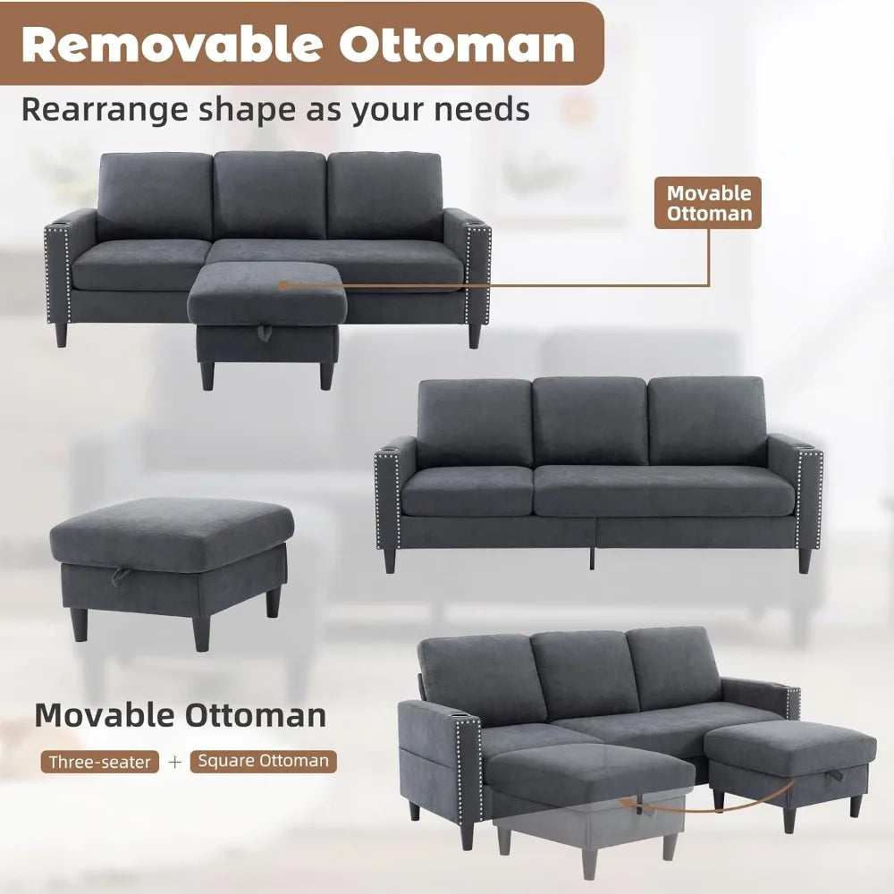 Convertible Sectional Couches for Living Room