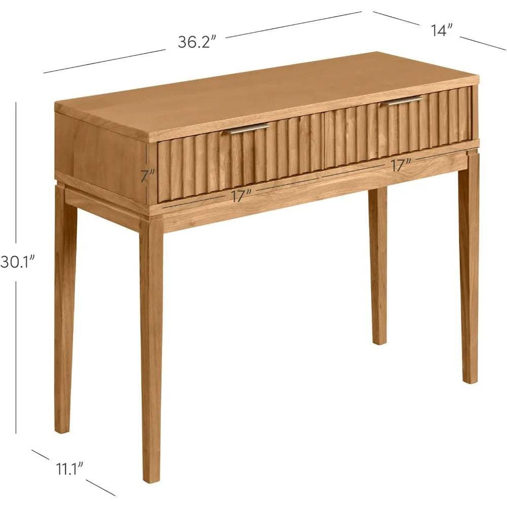 ood Accent Storage Console Sofa Table, for Entryway, Hallway or Living Room, 1, Warm Pine