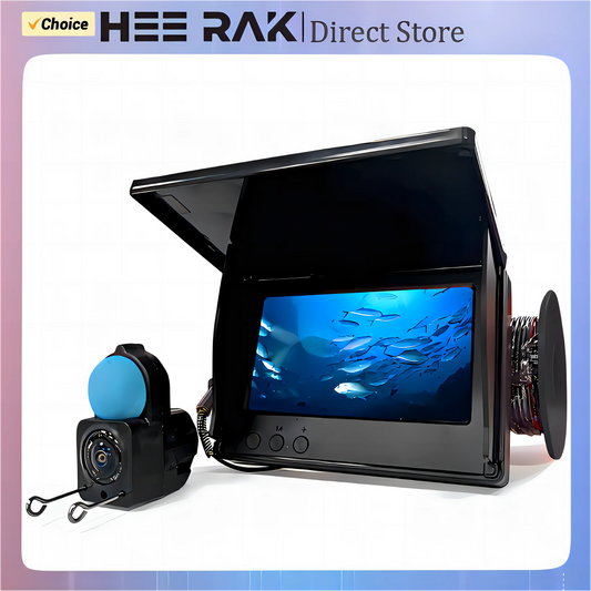 HEERAK Portable Fish Depth Finder Water Handheld 1080P 4.3 Inch LCD Fish Finder Underwater 220° Fishing Camera With Night Vision