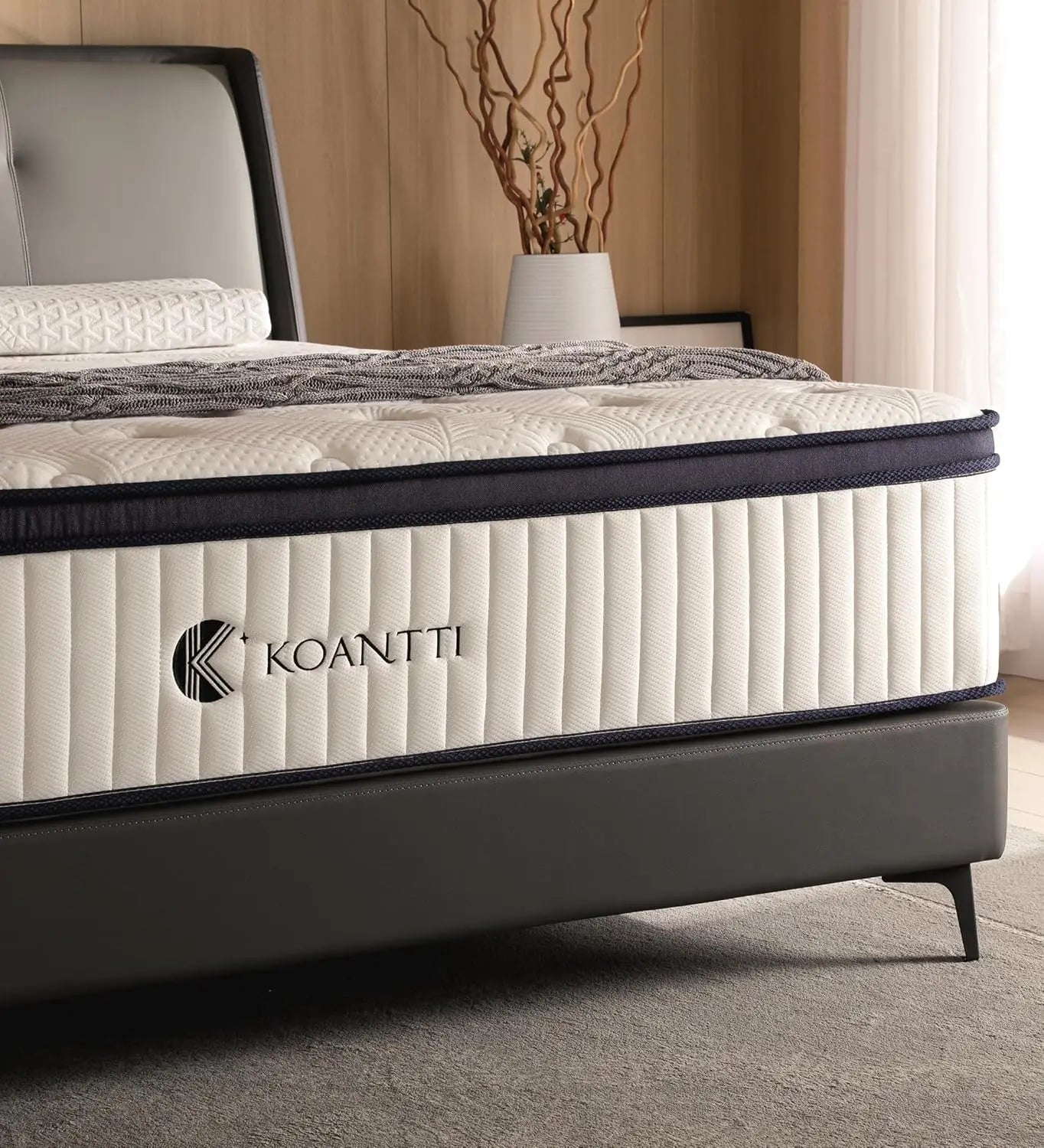 Full Size Mattresses,10 Inch Hybrid Full Mattress in a Box with Memory Foam & Individual Pocket Spring for Edge Support