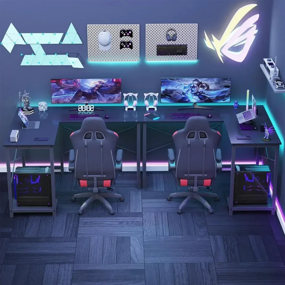 Bureau Gaming Pc L Shaped Computer Desk