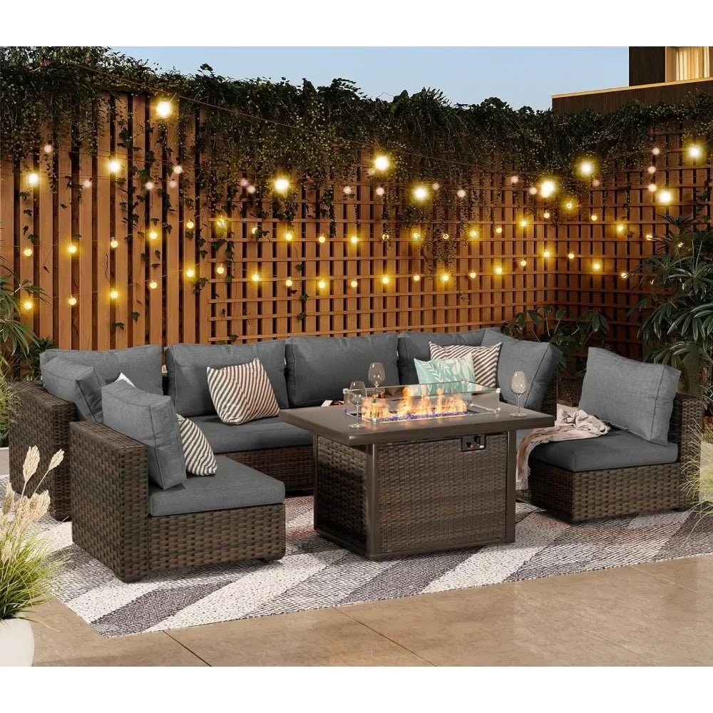 Patio Furniture Set 7 Pieces