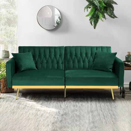 70in Velvet Futon Sofa Bed