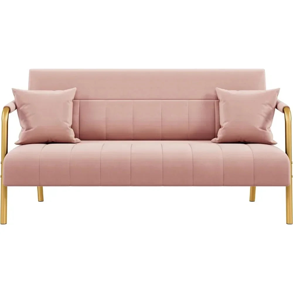 56.5" W Modern Loveseat 2 Seater Sofa