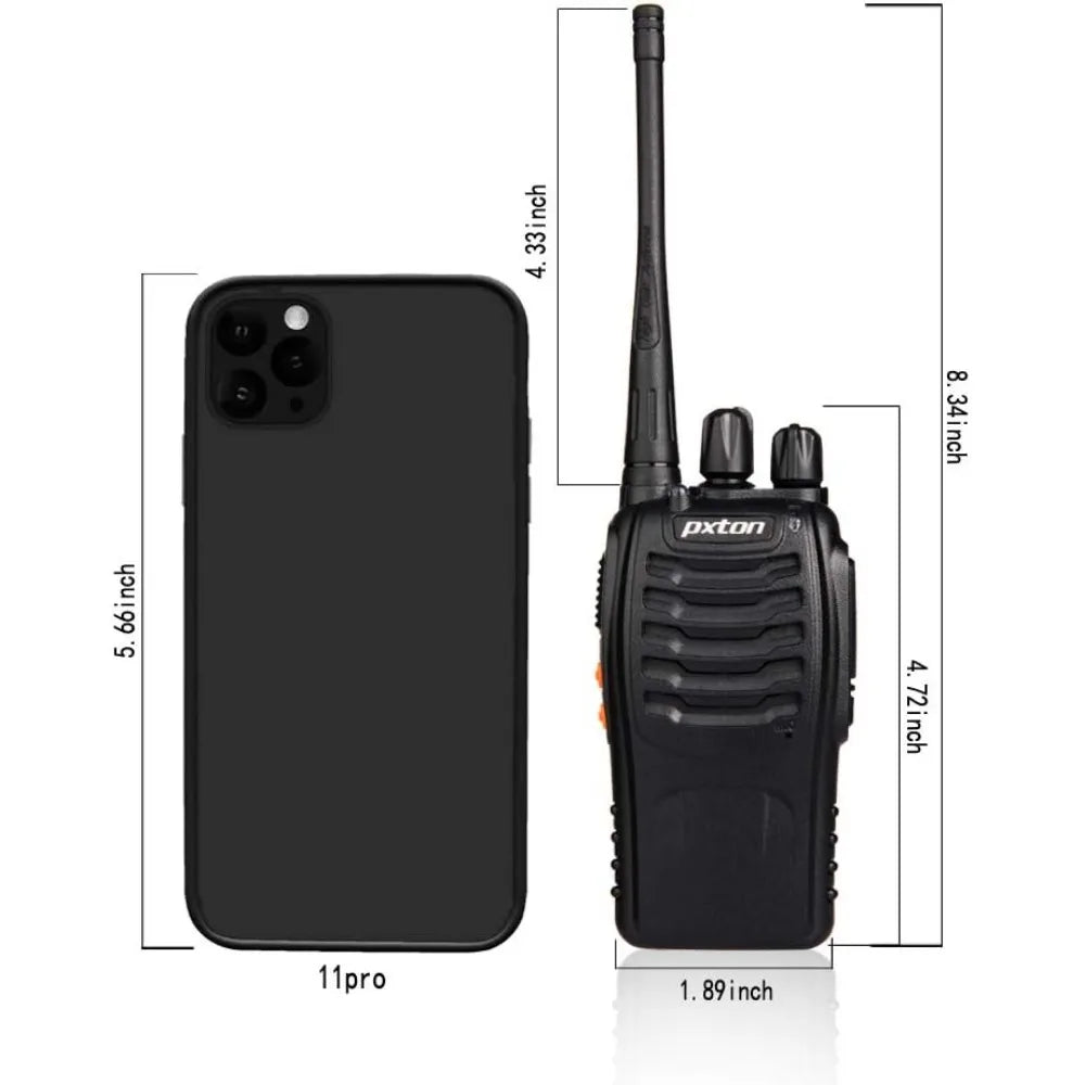 Walkie Talkies Long Range for Adults with Earpieces,16 Channel Walky Talky Rechargeable Handheld Two Way Radios