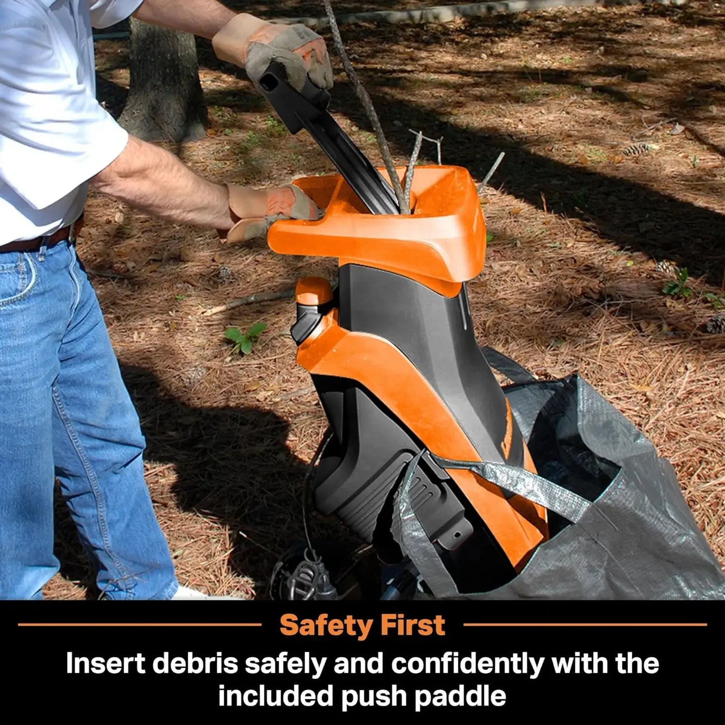 FD1501 Electric Wood Chipper Shredder 15-Amp 1.5-Inch Cutting Diameter Max 10:1 Reduction