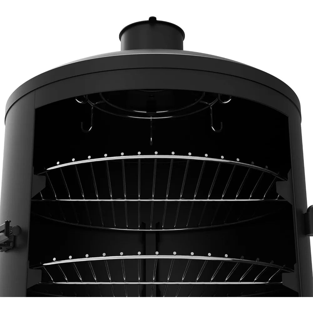 Dyna-Glo Signature Series DGSS1382VCS-D Heavy-Duty Vertical Offset Charcoal Smoker & Grill，Black Powder Coat